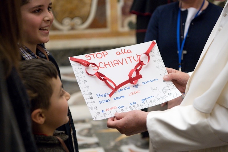 Afirmación y oportunidad - Encuentro del Papa Francisco en el Día contra la Esclavitud